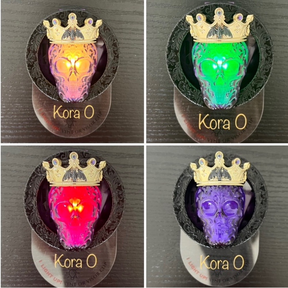 BBW Skull Crown LED Vidor Clip & Fragrance Refill